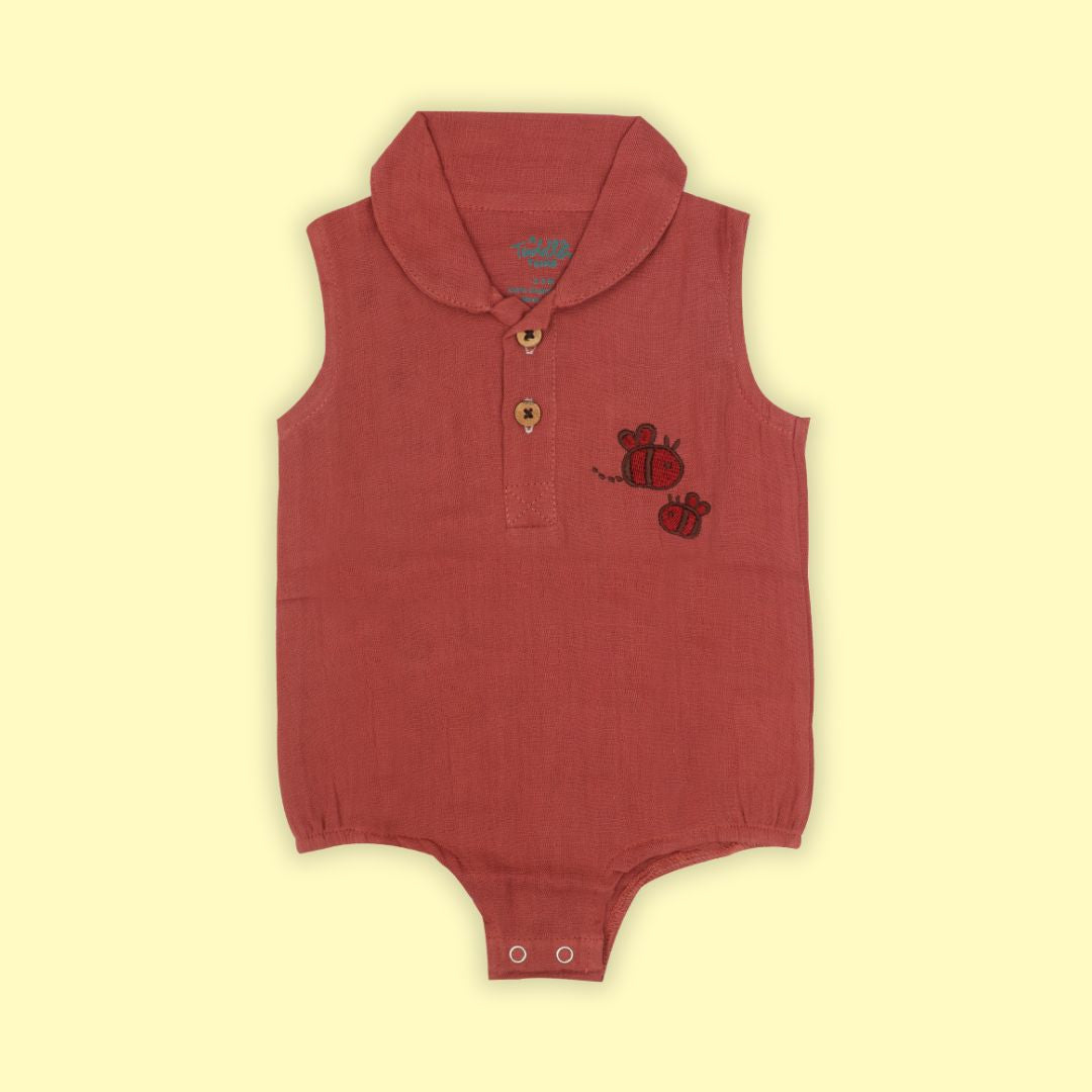 Honey - Muslin Bee Romper for Babies