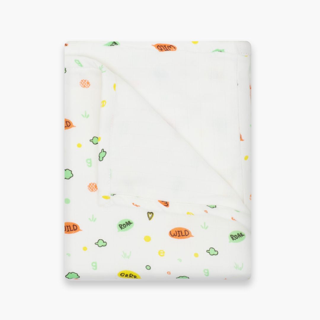Doodle Dance - Muslin 3 layer Blankets for babies