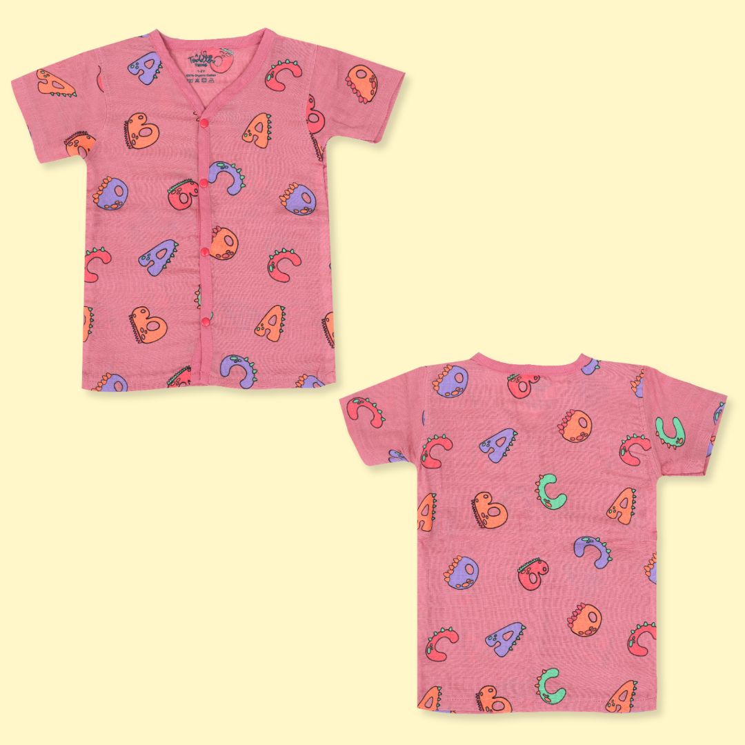 Alpha Bear (Pack of 2) - Muslin Sleep Suit for babies and kids