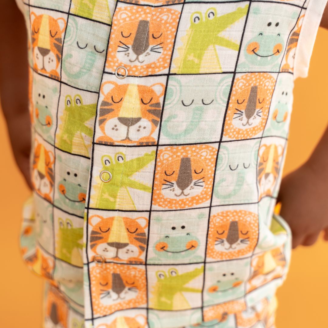 Lil Zoo Box - Muslin Jabla and Shorts for Babies and Toddlers - Pack of 3