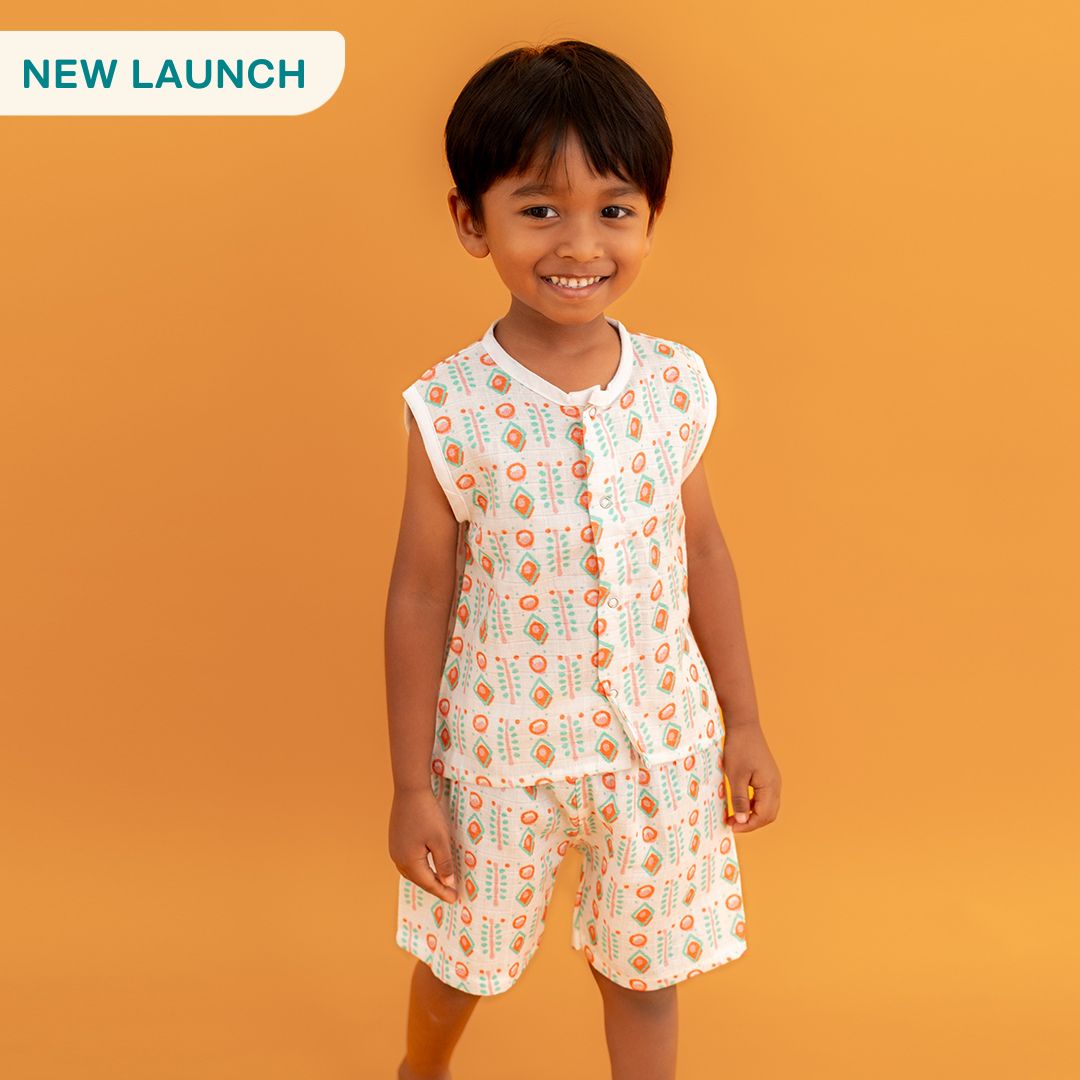 Spring Whispers - Muslin Jabla and Shorts for Babies and Toddlers