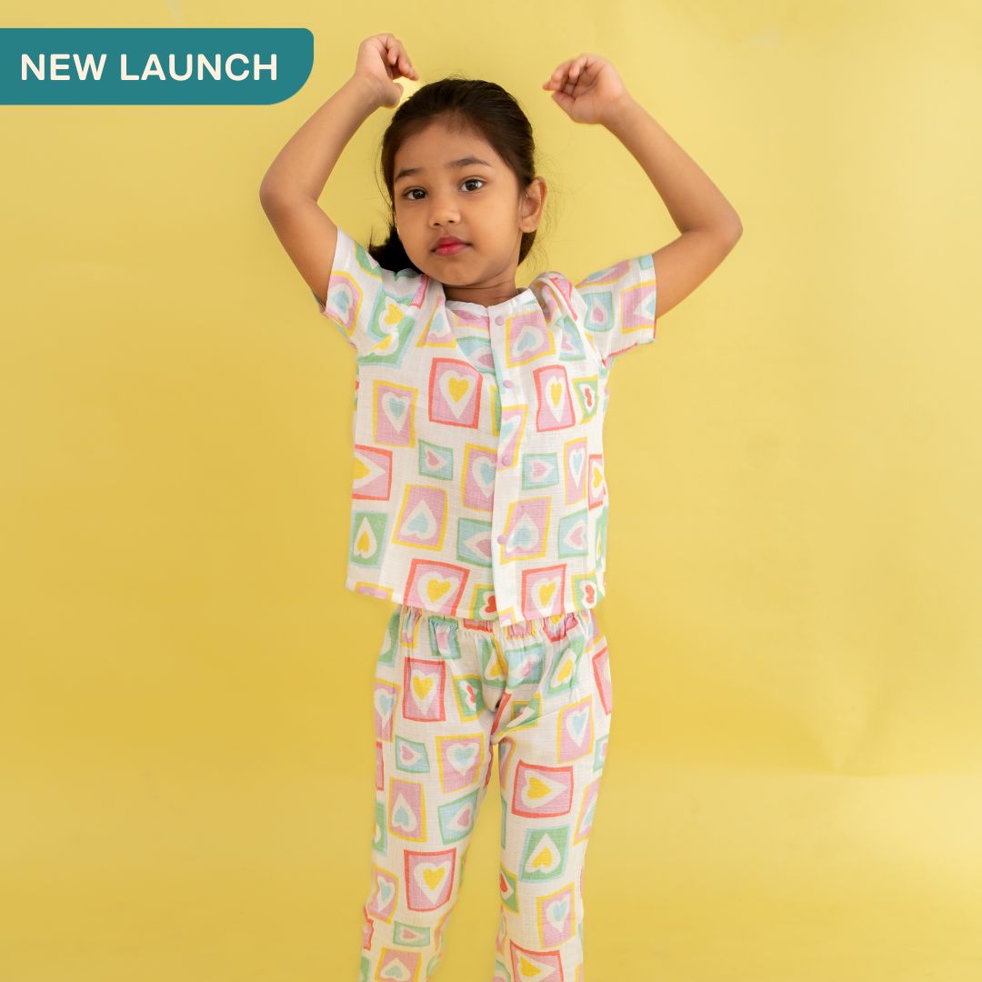 Seaside Stripes - Muslin Sleep Suit for babies and kids (Unisex)