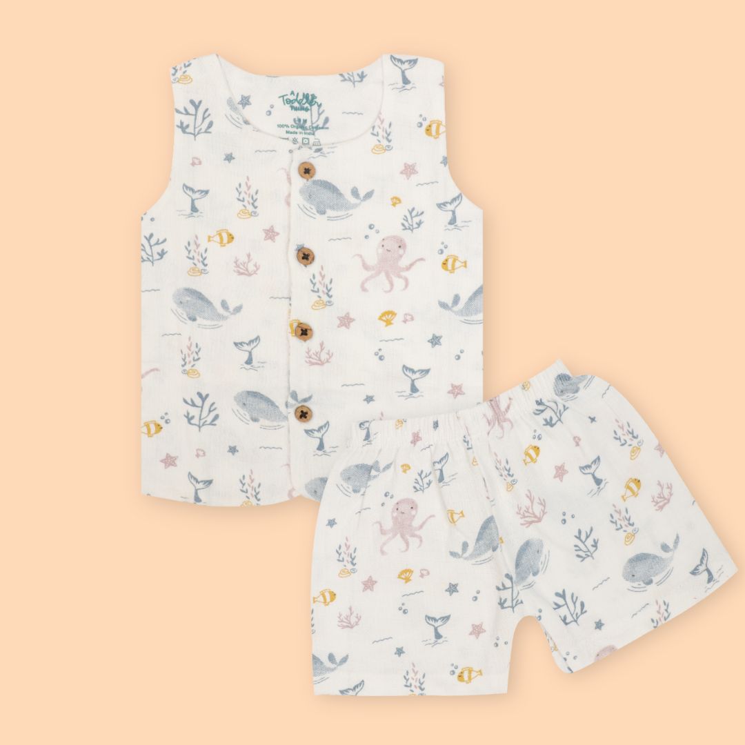 Captain Crew - Muslin Jabla and Shorts for Babies and Toddlers