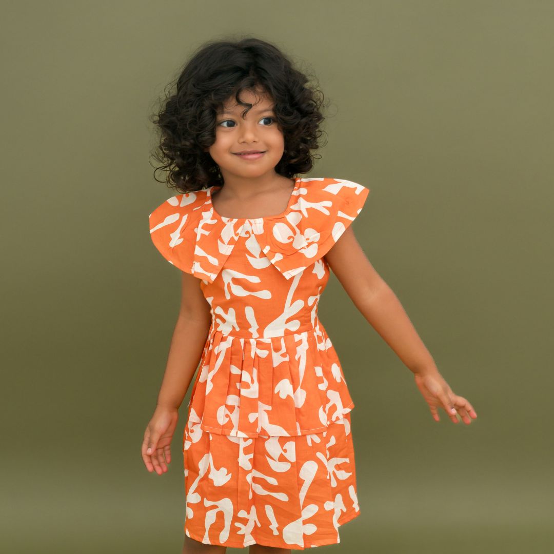 Sun & Surf - Mulmul Cotton Frill Frock