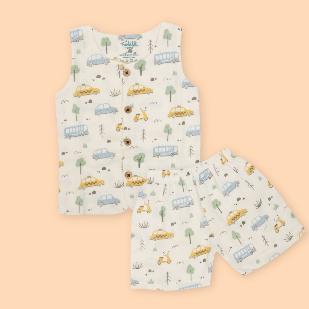 Harvest Ride - Muslin Jabla and Shorts for Babies and Toddlers