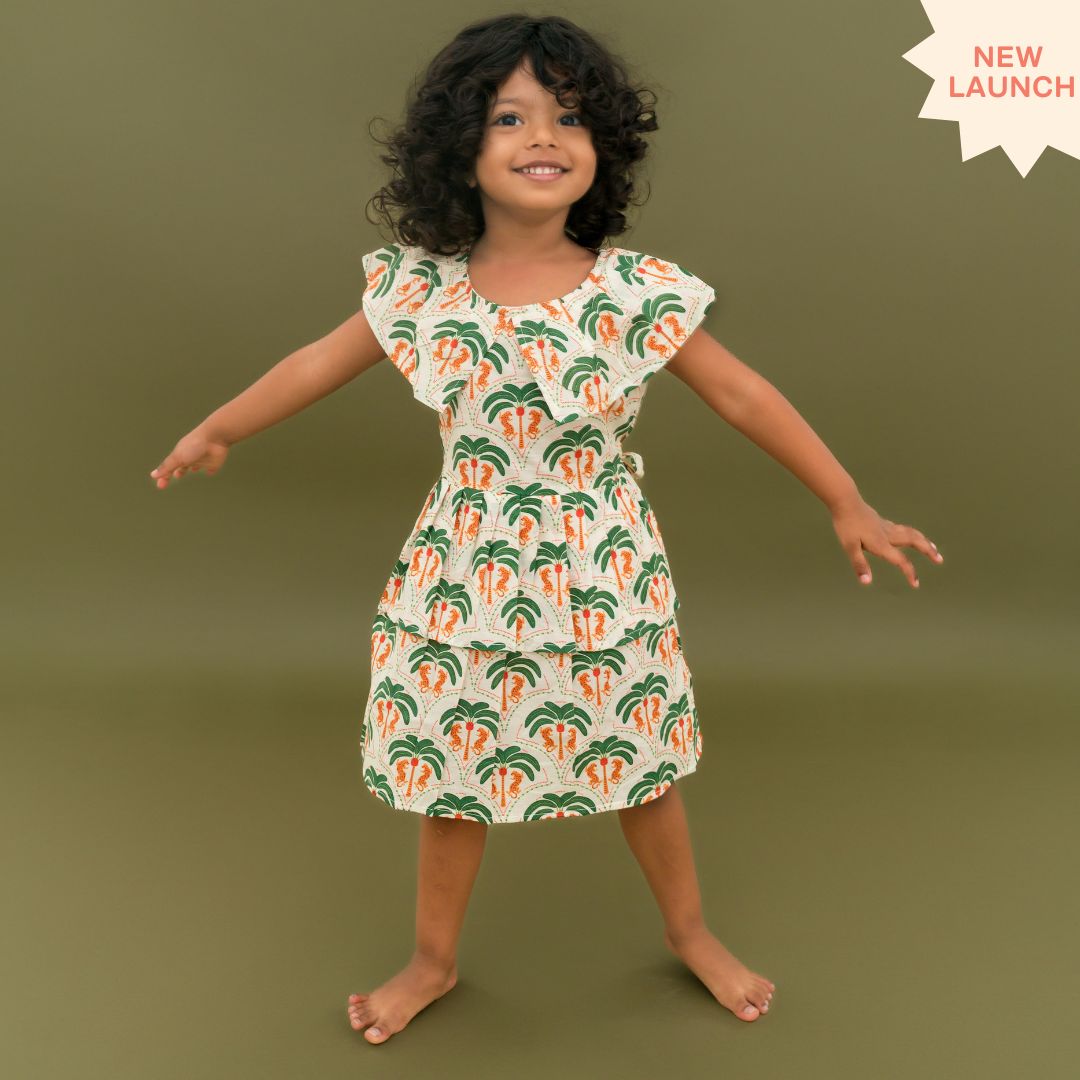 Sun & Surf - Mulmul Cotton Frill Frock