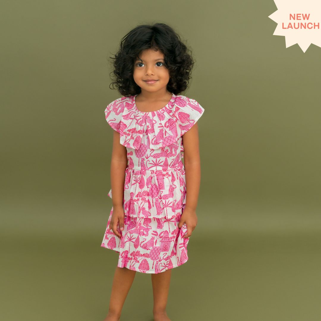 Lil Paradise - Mulmul Cotton Frill Frock