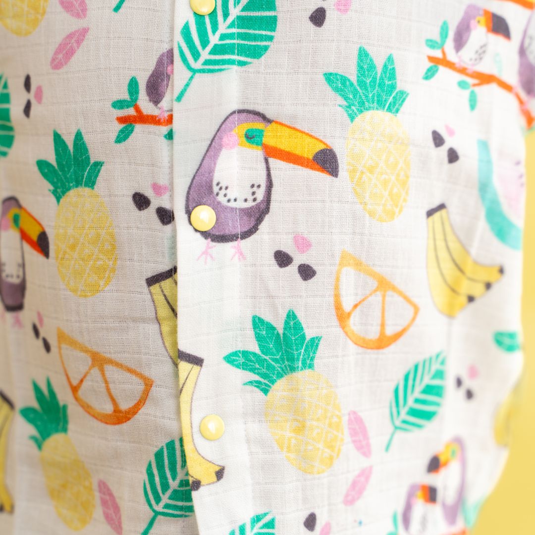 Zoodle Blocks - Muslin Sleep Suit for babies and kids (Unisex)