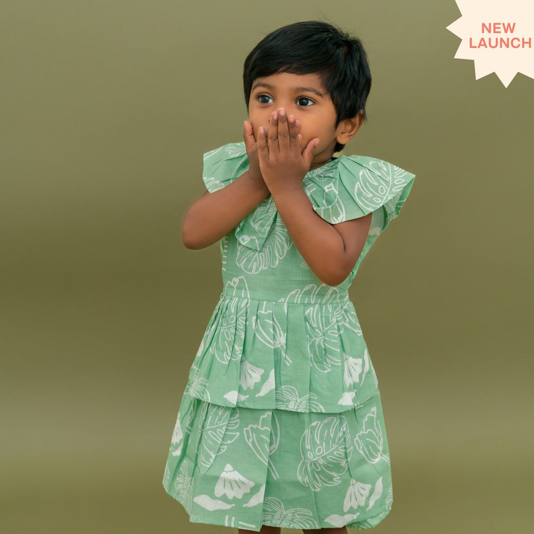 Urban Wild - Mulmul Cotton Frill Frock
