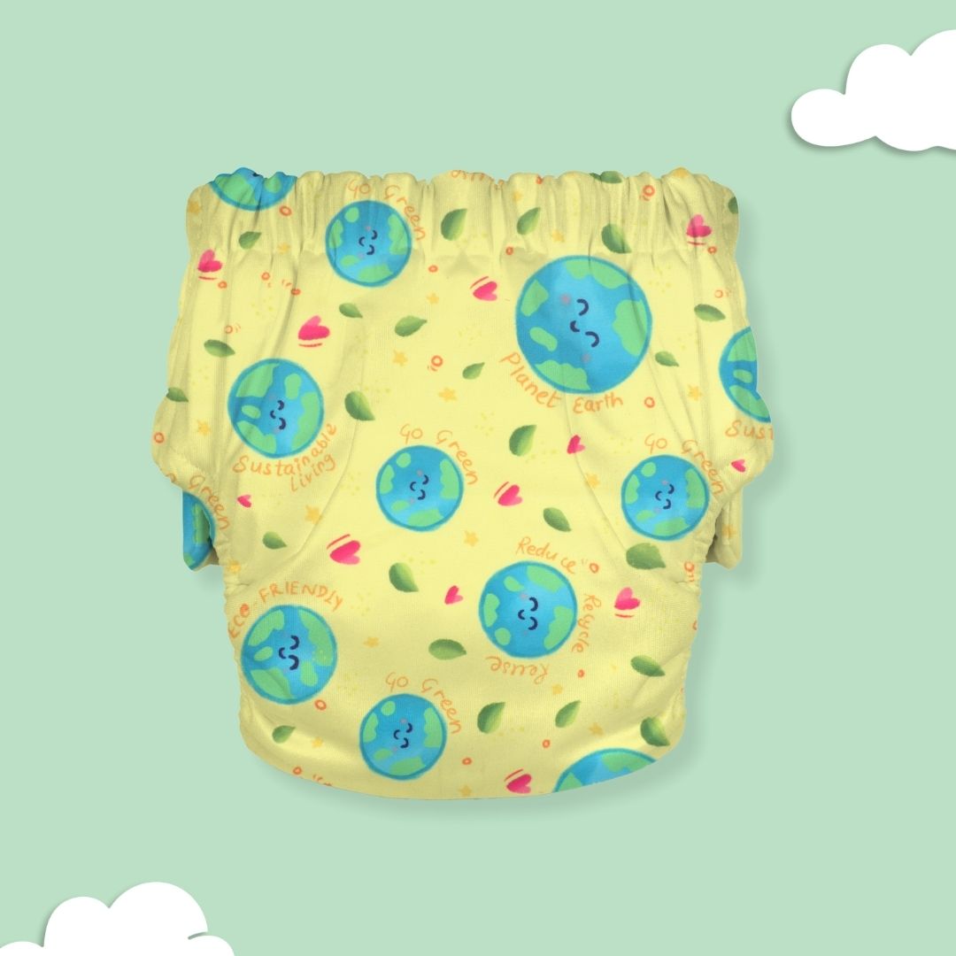Ice Candy Newborn Cloth Diaper 2.0 with 1 cotton Insert (2 kg - 5 kg)