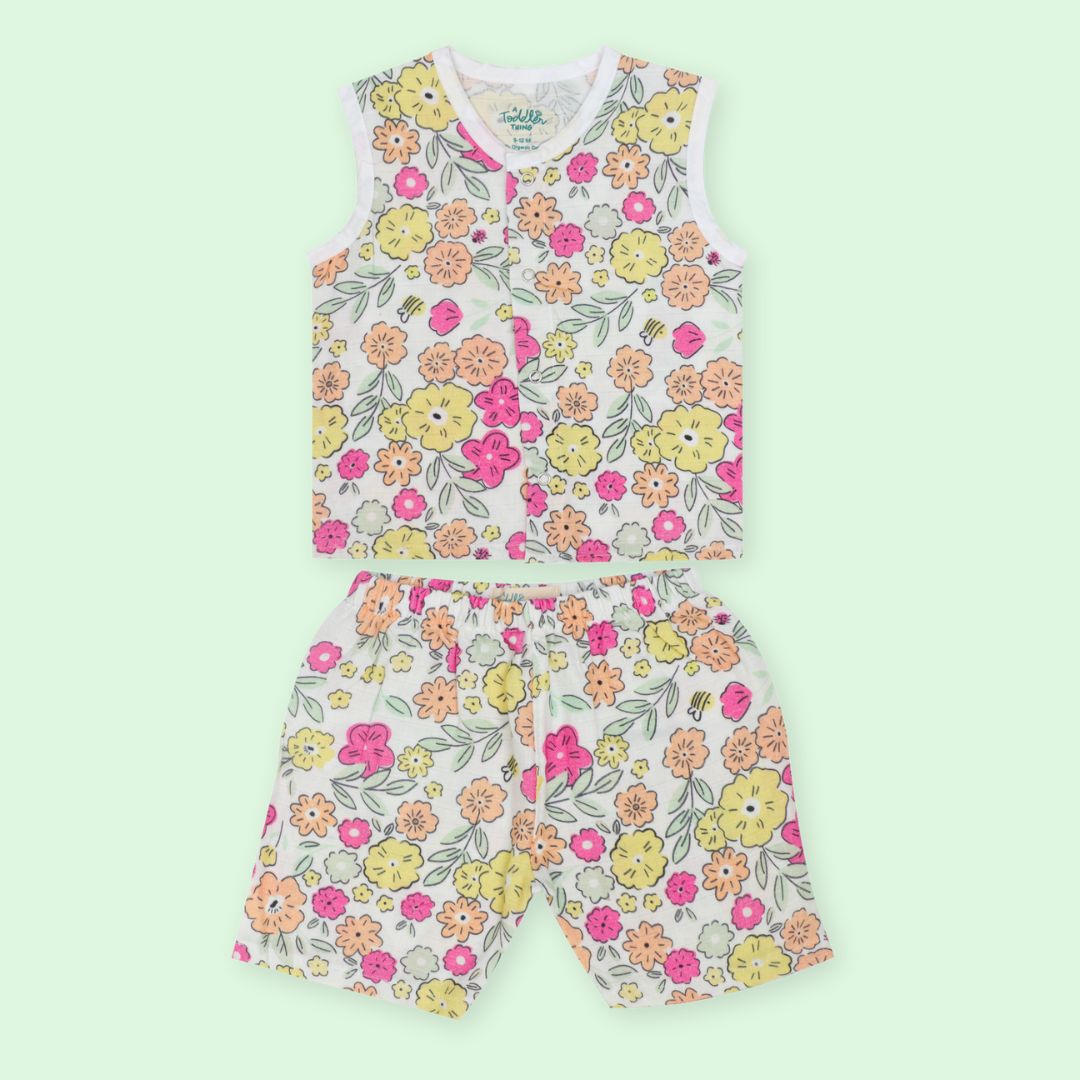 Seaside Stripes- Muslin Jabla and Shorts for Babies and Toddlers