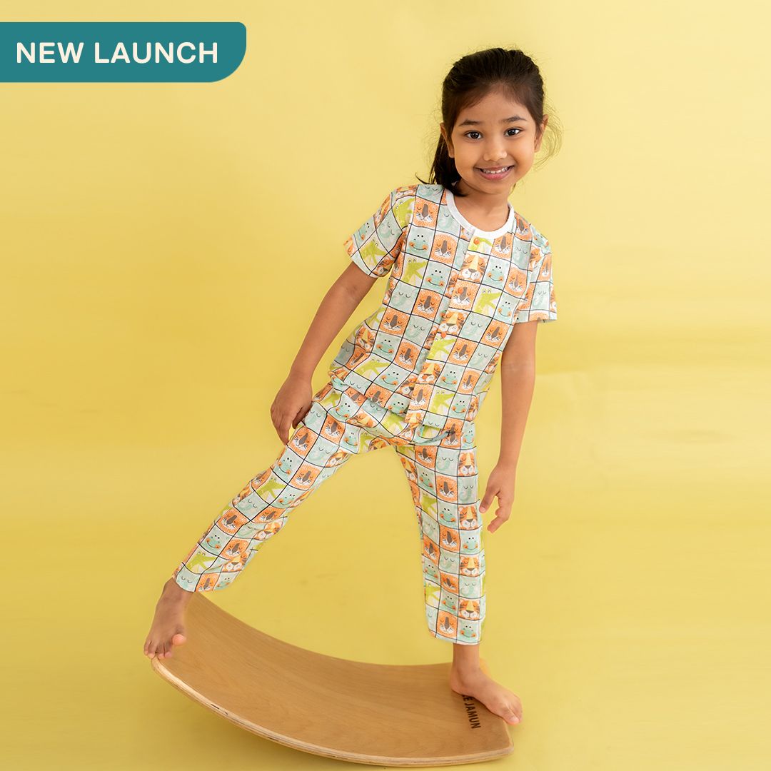 Hello Jungle - Muslin Sleep Suit for babies and kids (Unisex)