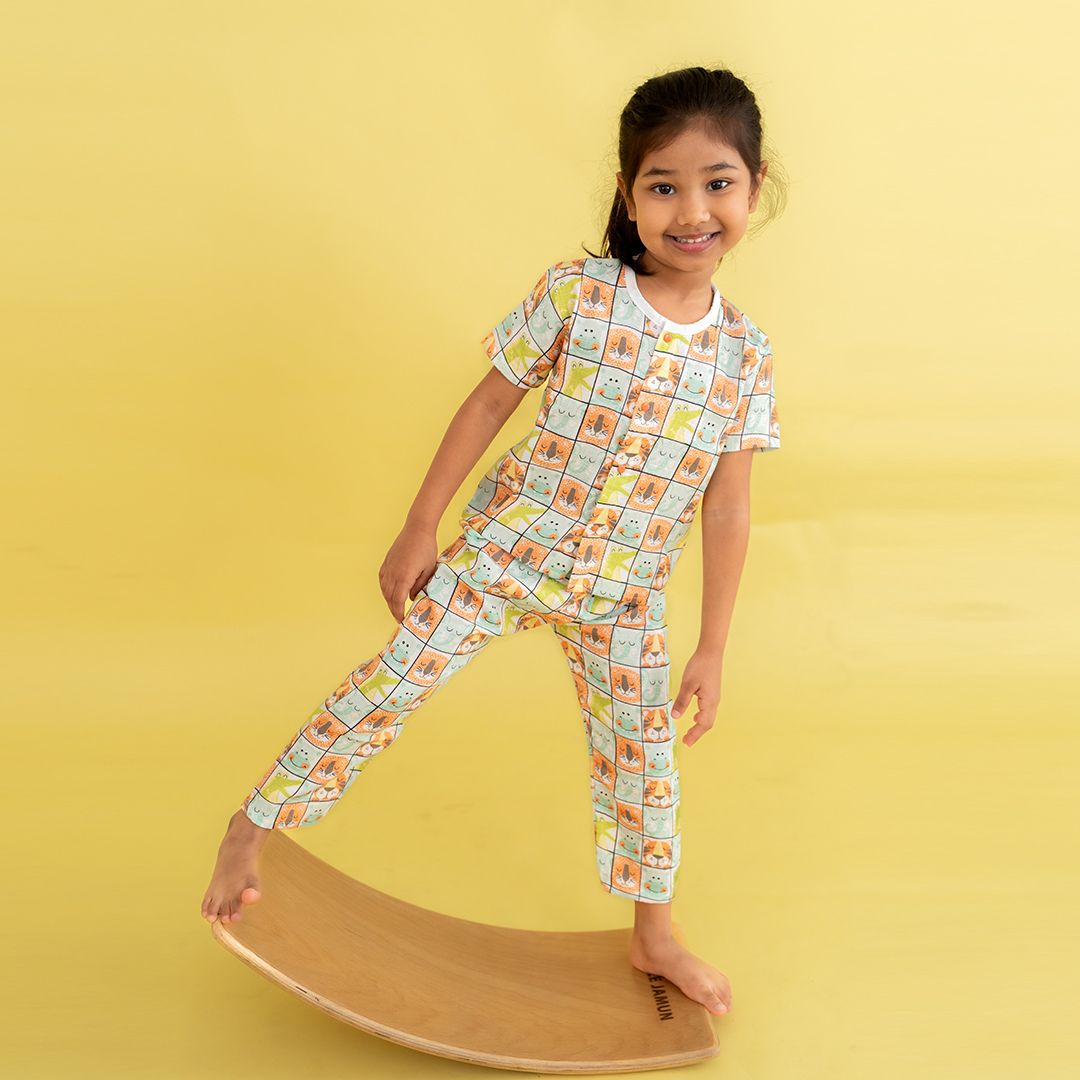 Hello Jungle - Muslin Sleep Suit for babies and kids (Unisex)
