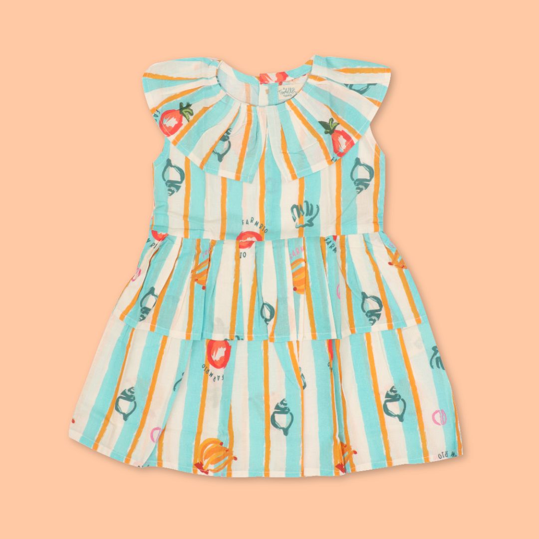 Urban Wild - Mulmul Cotton Frill Frock