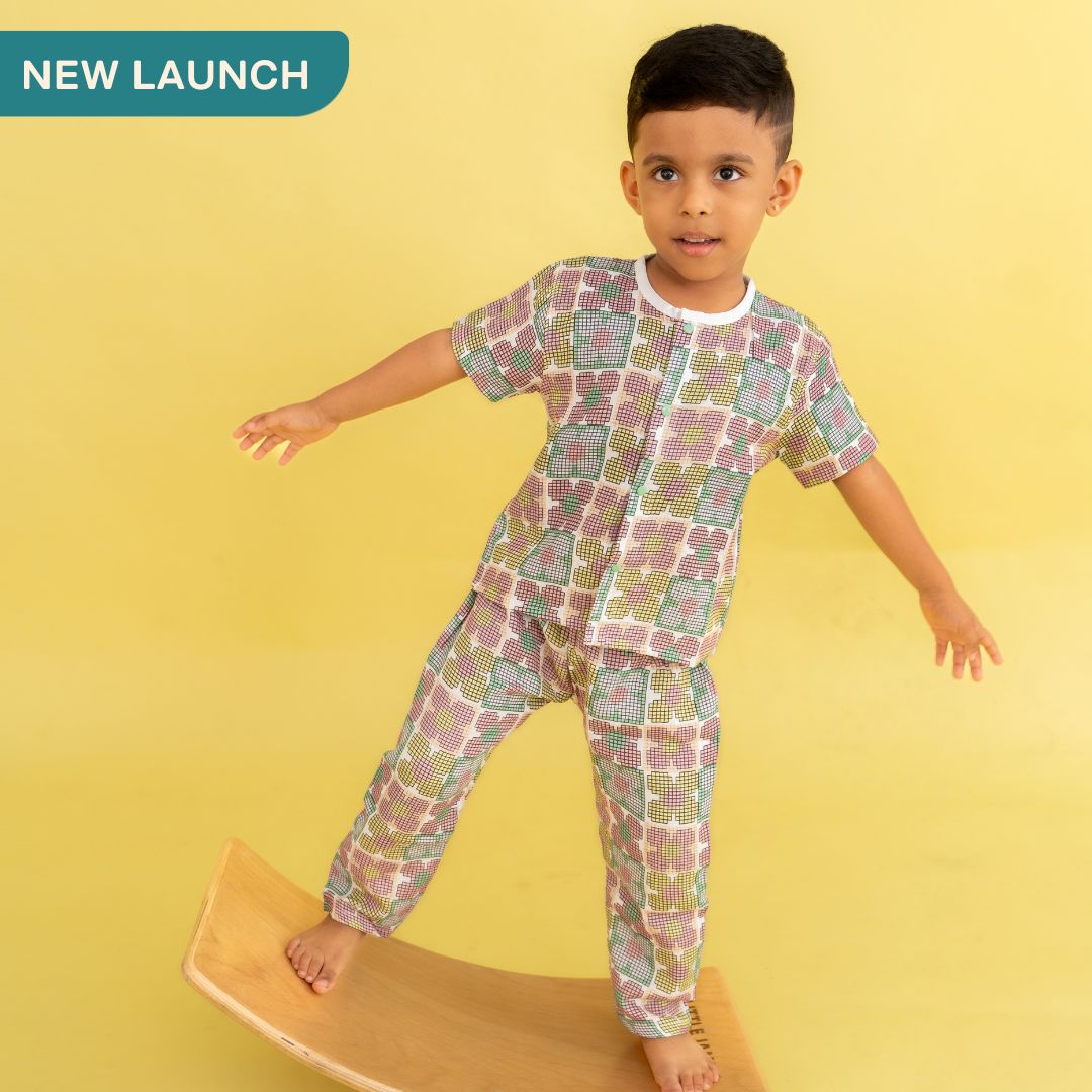 Seaside Stripes - Muslin Sleep Suit for babies and kids (Unisex)