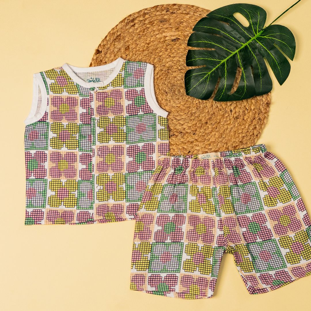 Spring Whispers - Muslin Jabla and Shorts for Babies and Toddlers