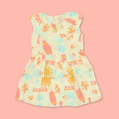 Sun & Surf - Mulmul Cotton Frill Frock