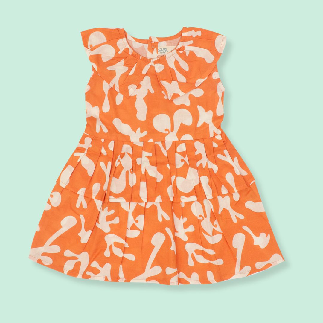 Sun & Surf - Mulmul Cotton Frill Frock