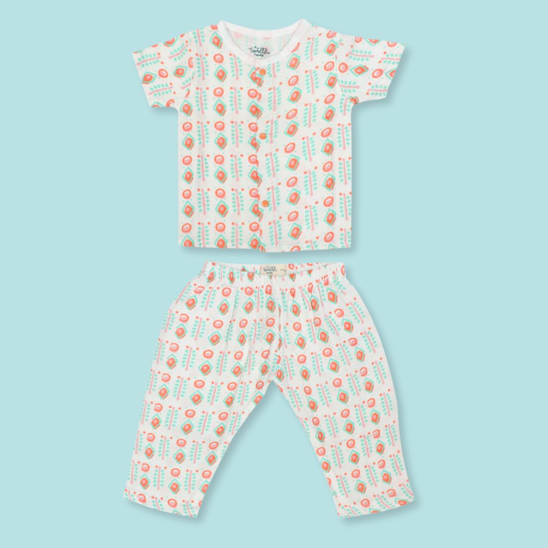 Spring Whispers - Muslin Sleep Suit for babies and kids (Unisex)