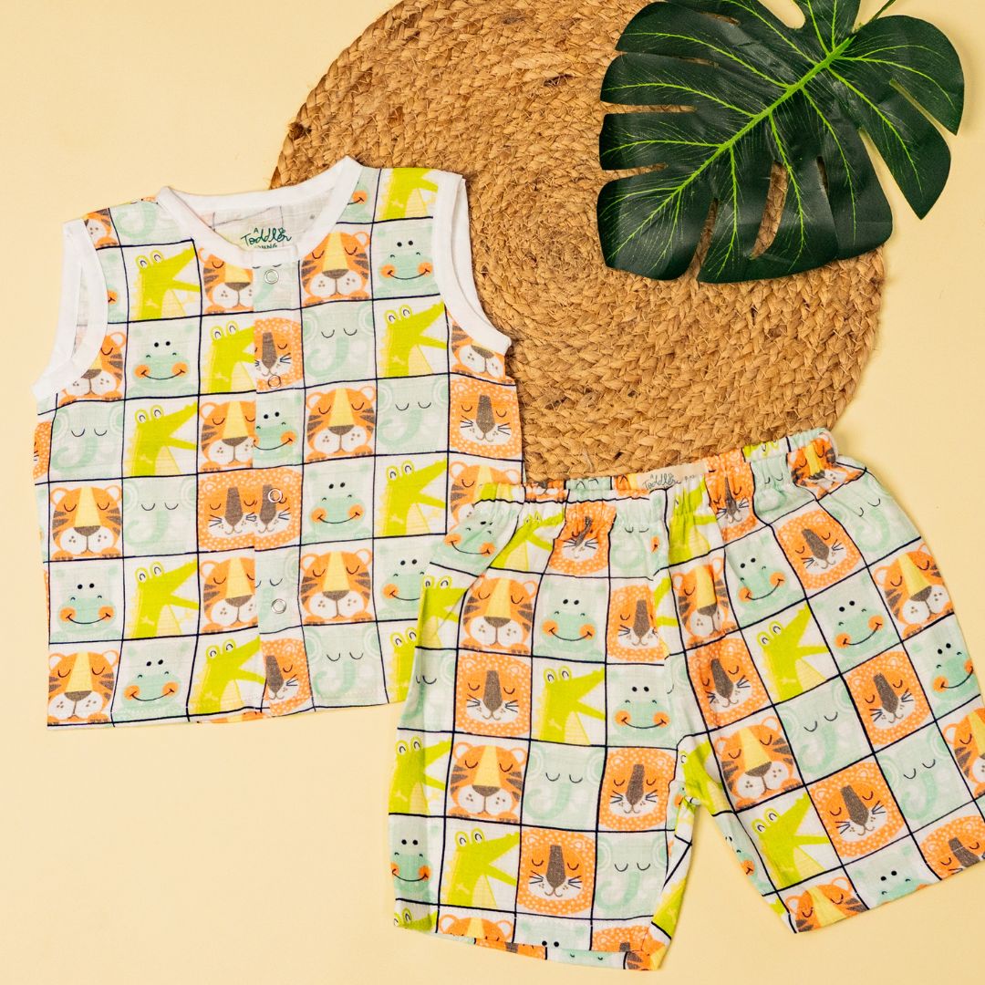 Spring Whispers - Muslin Jabla and Shorts for Babies and Toddlers