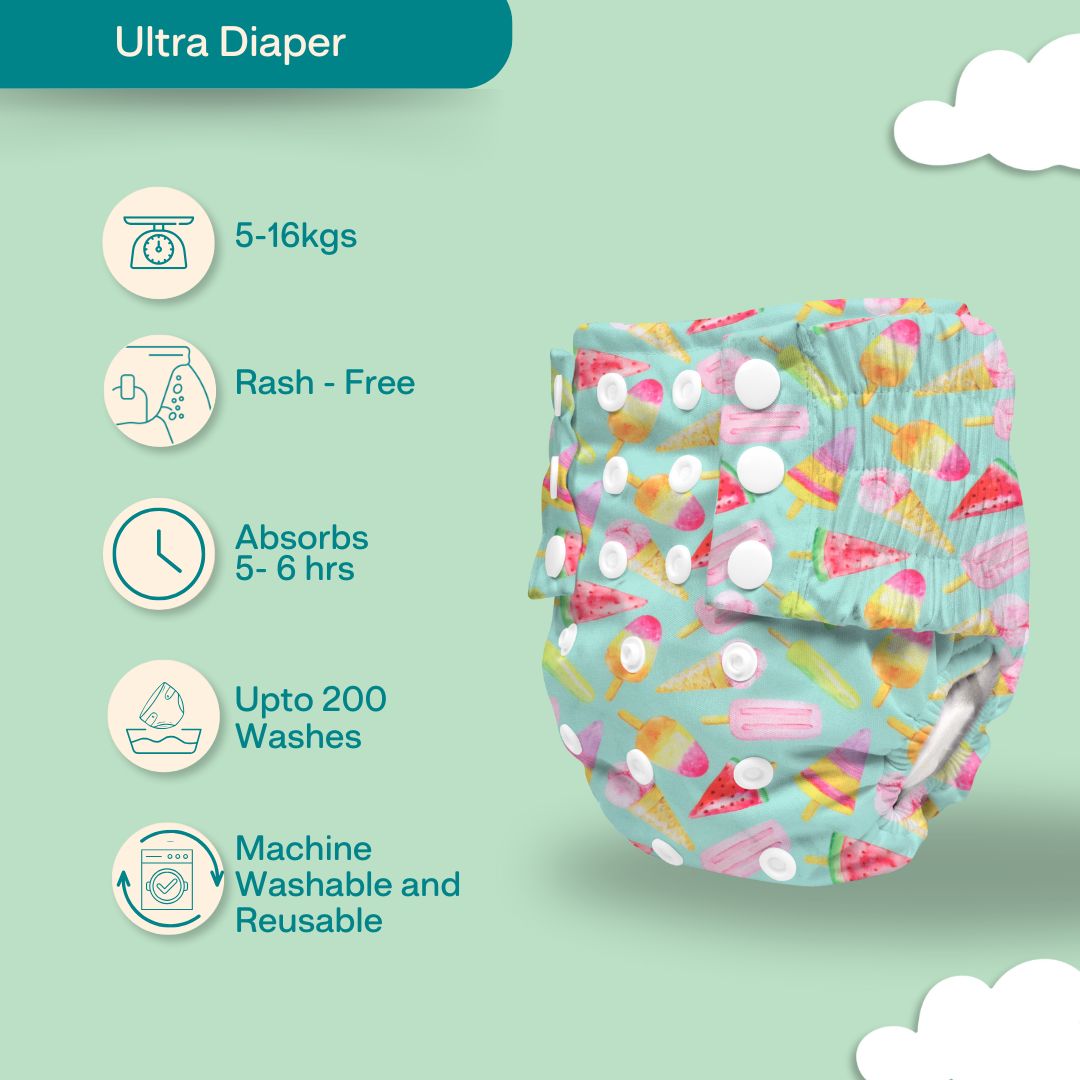 Floral Paisley - Ultra Diaper 2.0