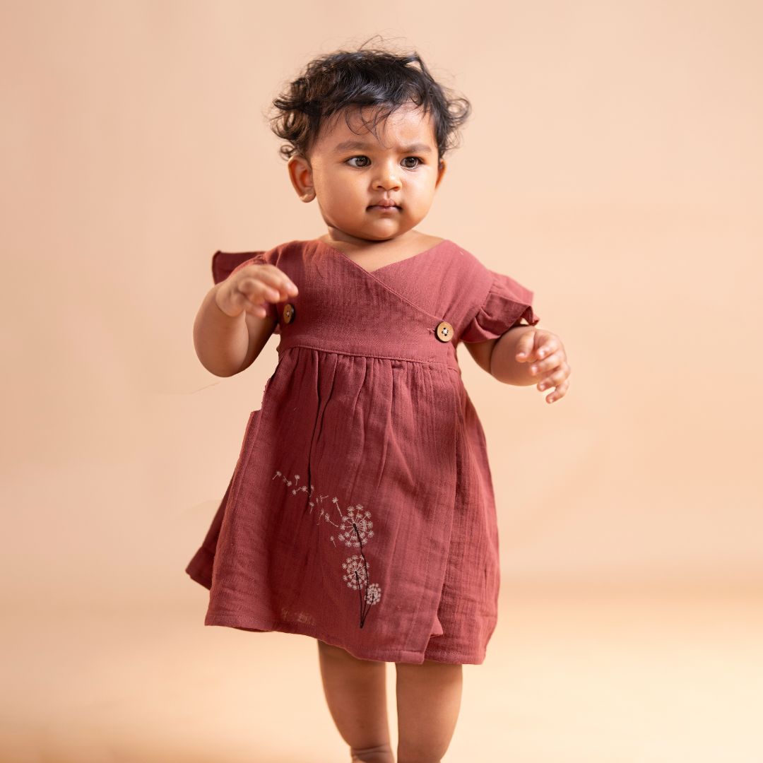 Honey - Muslin Dandelions Frill Frock