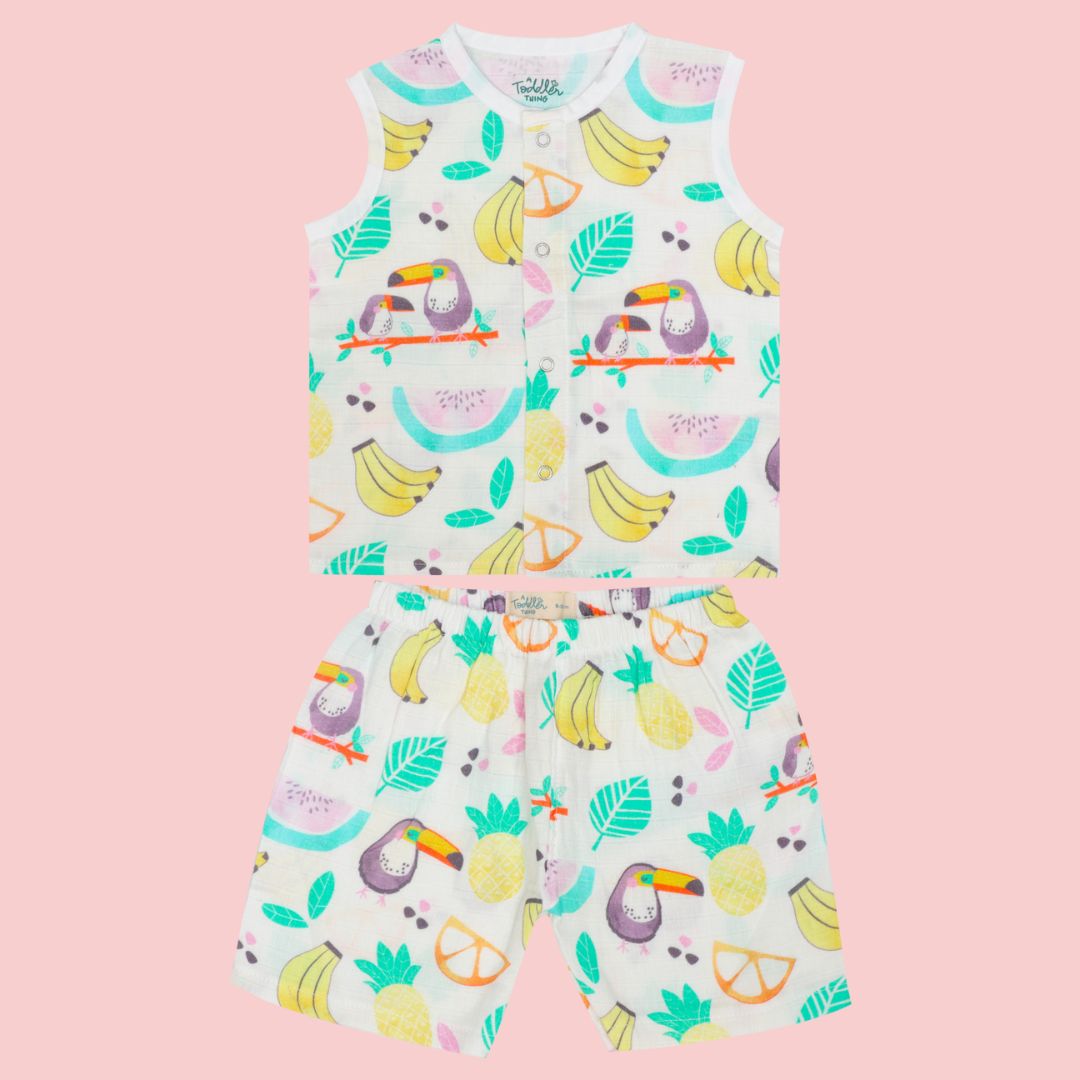 Hello Jungle - Muslin Jabla and Shorts for Babies and Toddlers