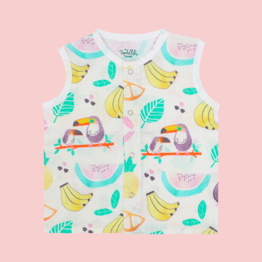 Toucan Punch - Muslin Jabla and Shorts for Babies and Toddlers