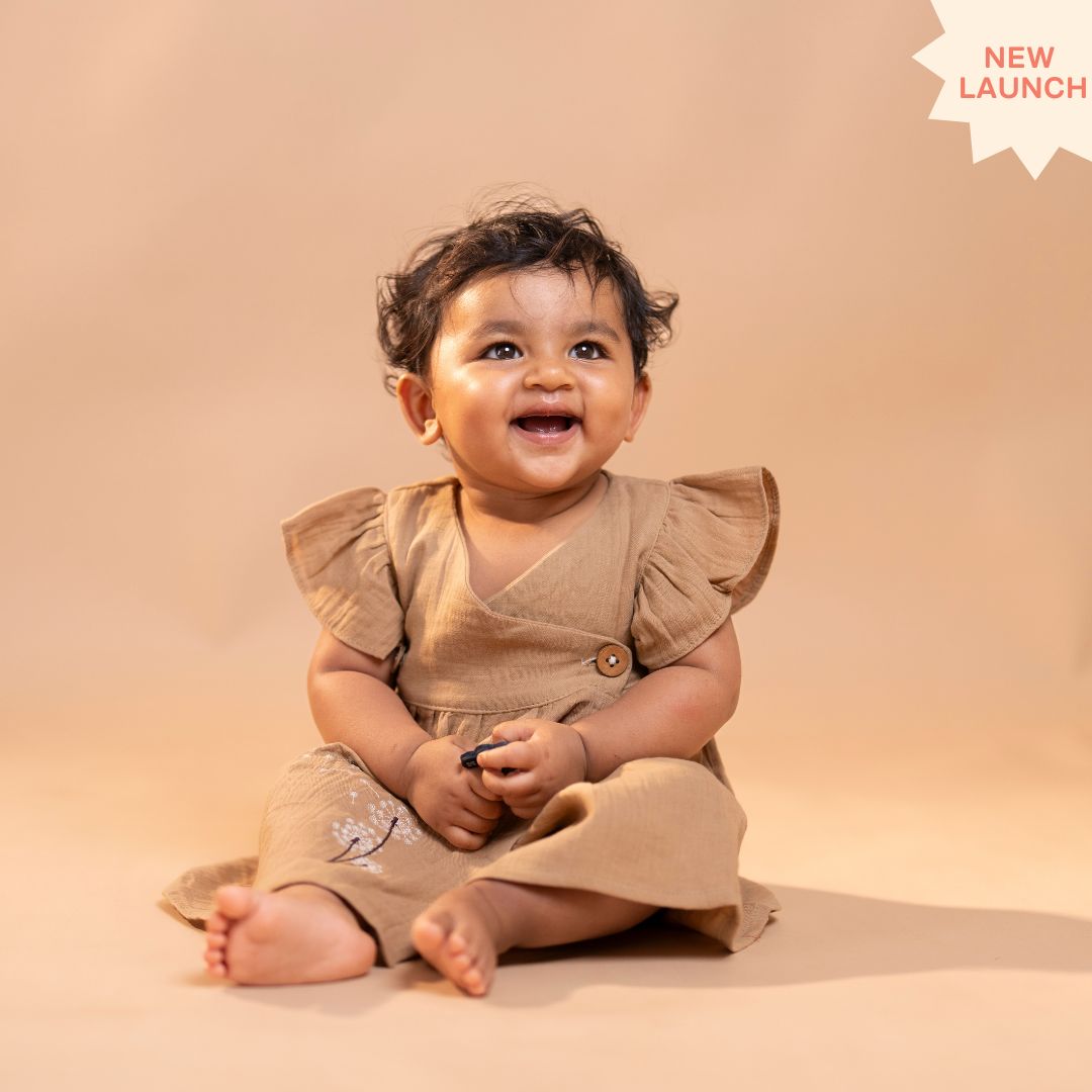Honey - Muslin Dandelions Frill Frock
