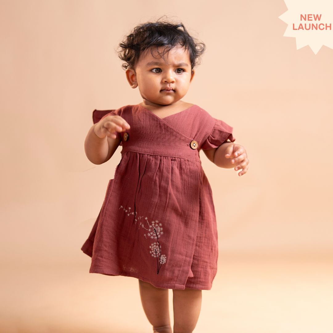Honey - Muslin Dandelions Frill Frock