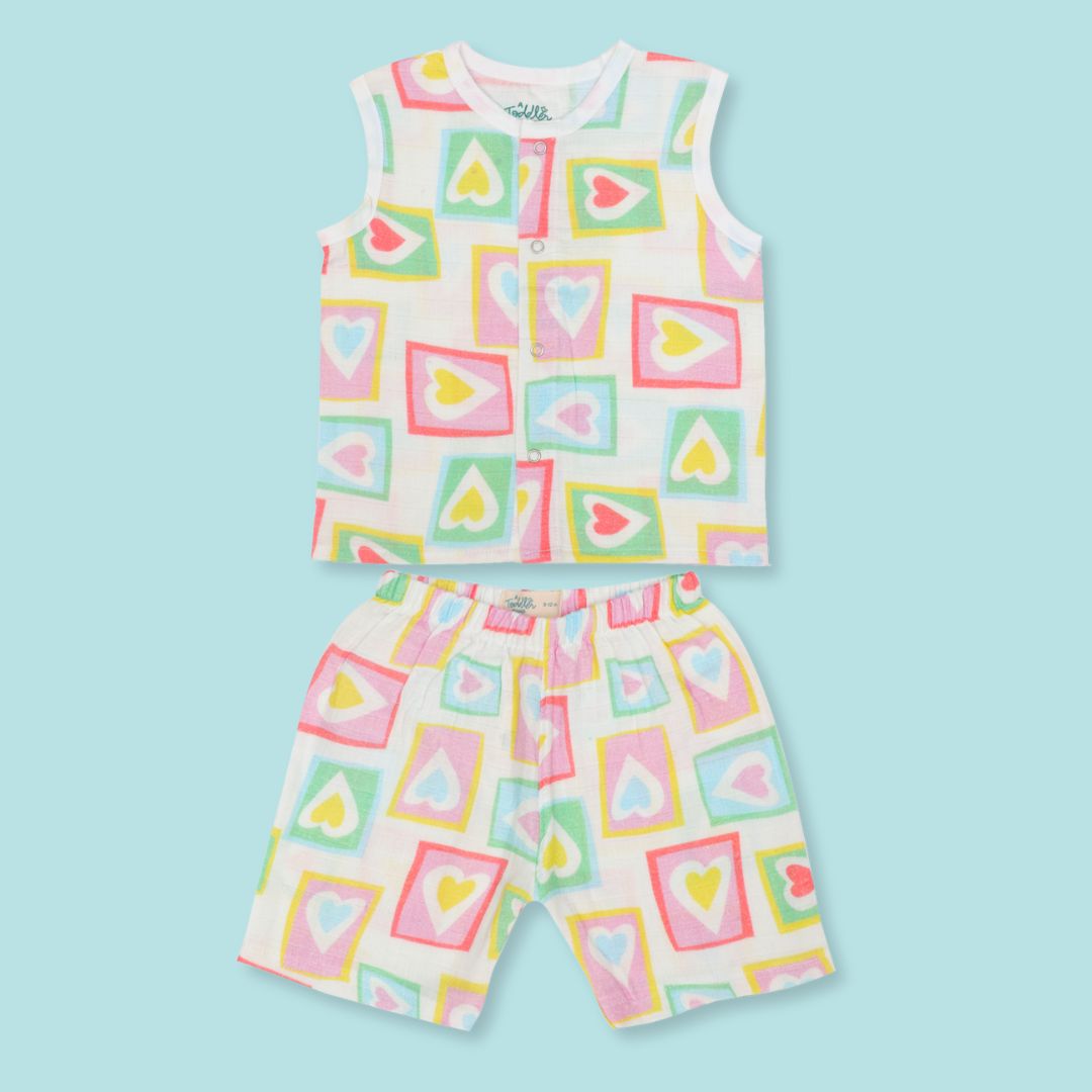Spring Whispers - Muslin Jabla and Shorts for Babies and Toddlers