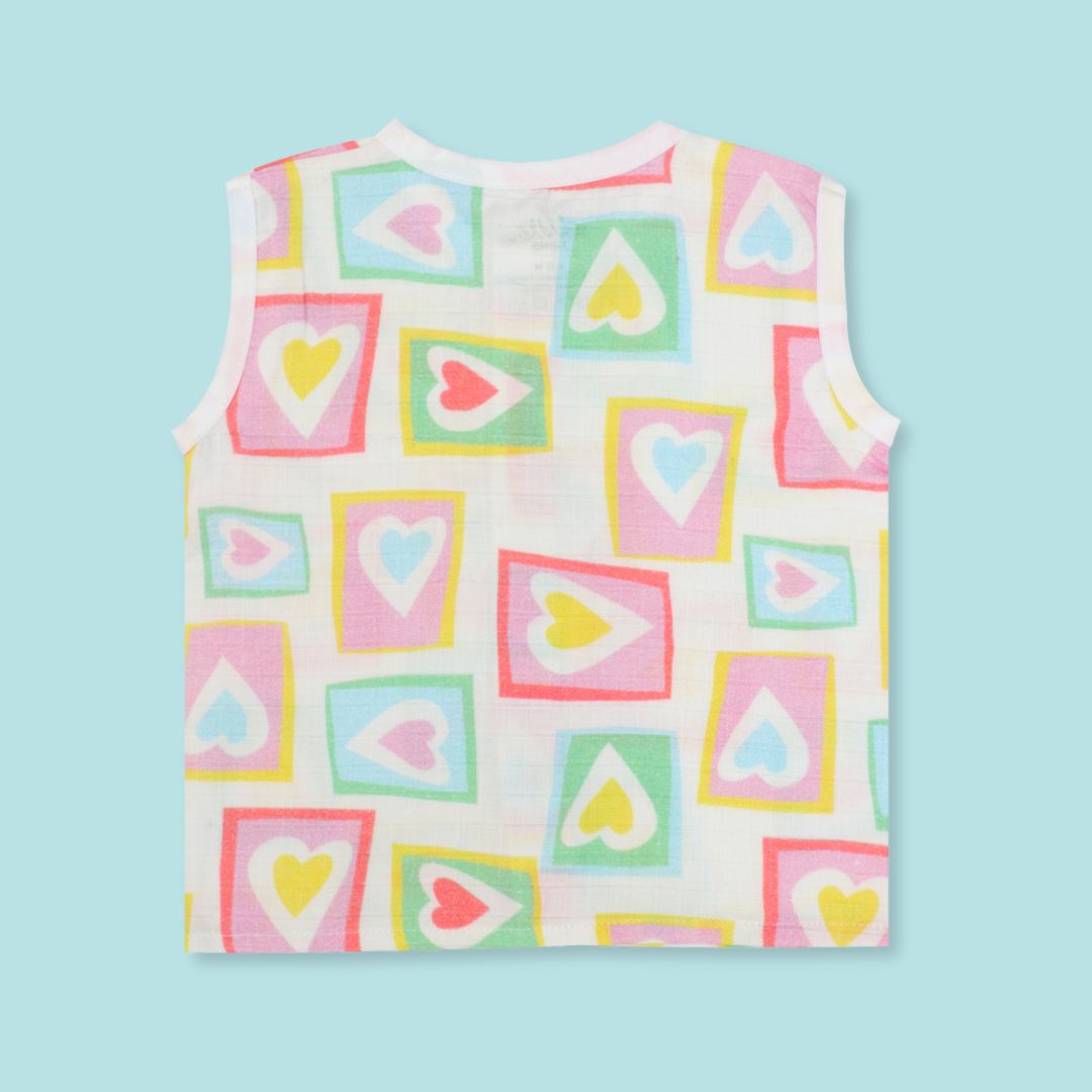 Flora Pixels- Muslin Jabla and Shorts for Babies and Toddlers