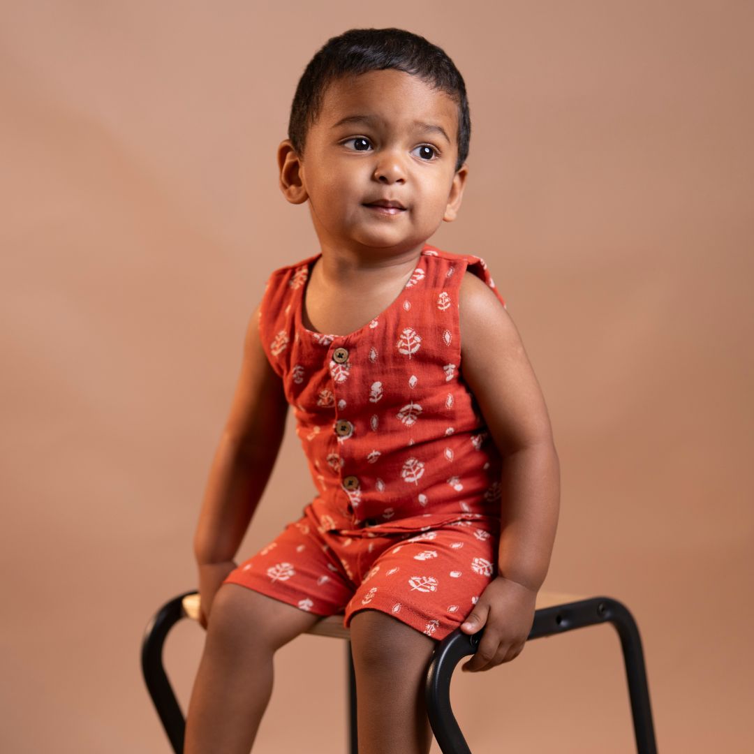 Rusty Petal - Muslin Jabla and Shorts for Babies and Toddlers