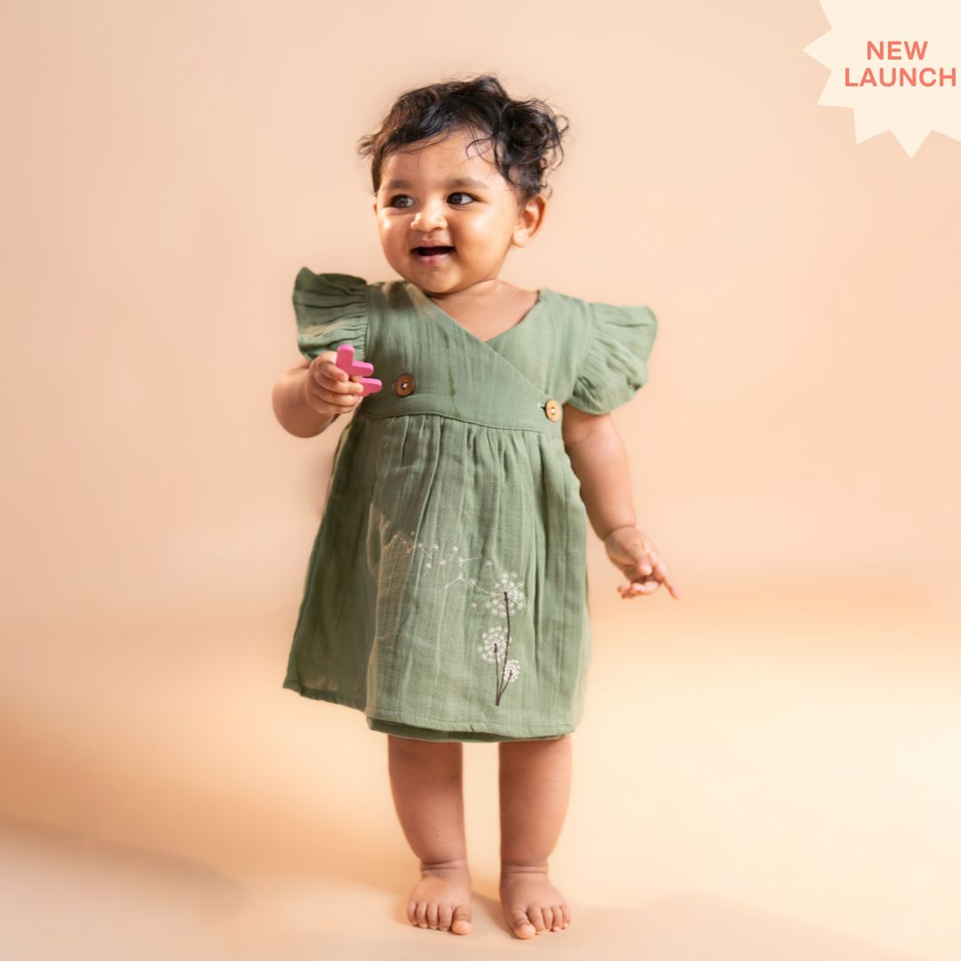 Honey - Muslin Dandelions Frill Frock