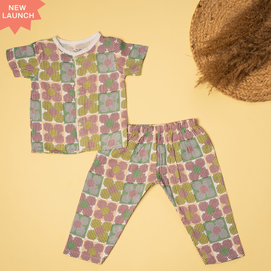 Spring Whispers - Muslin Sleep Suit for babies and kids (Unisex)