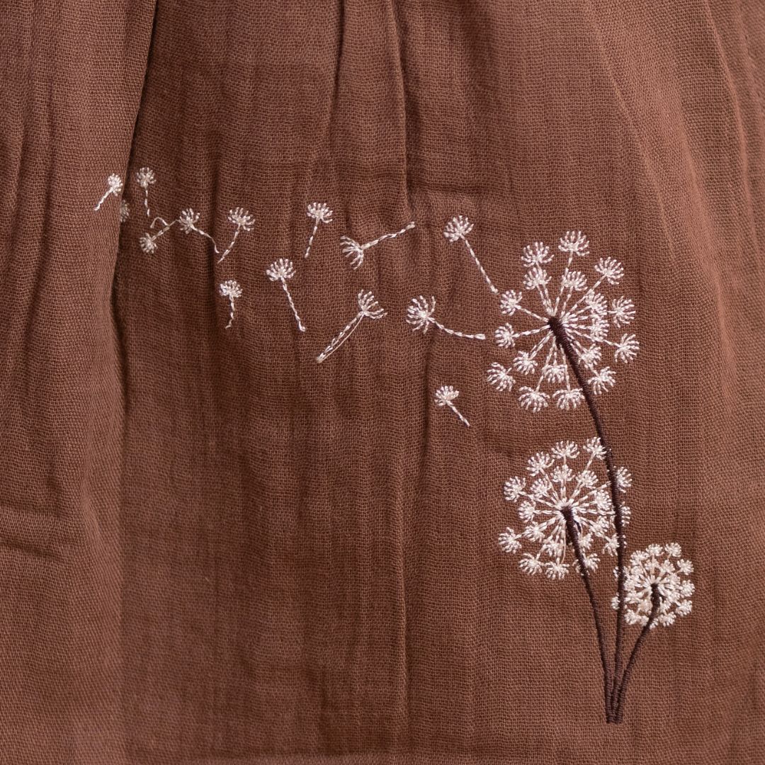 Cinnamon - Muslin Dandelions Frill Frock