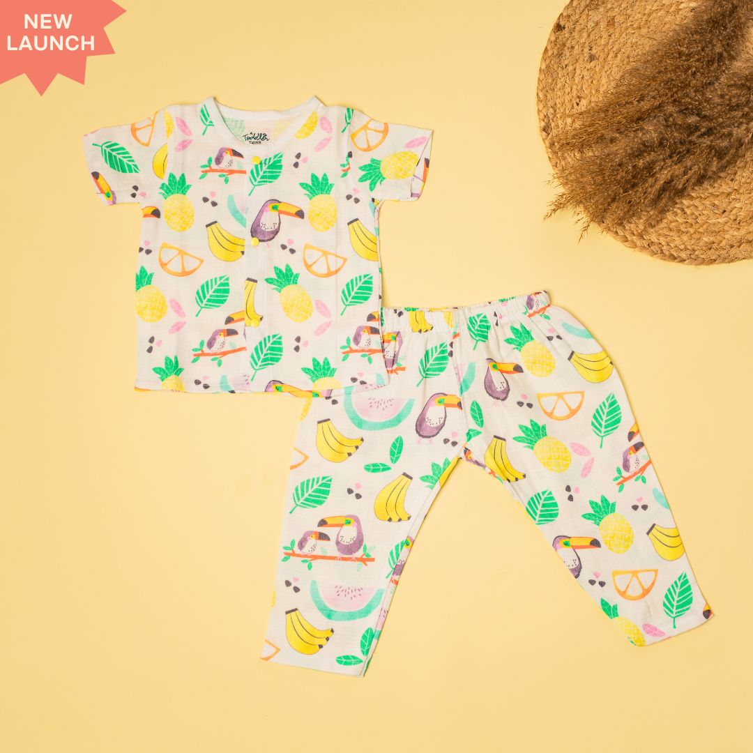 Hello Jungle - Muslin Sleep Suit for babies and kids (Unisex)