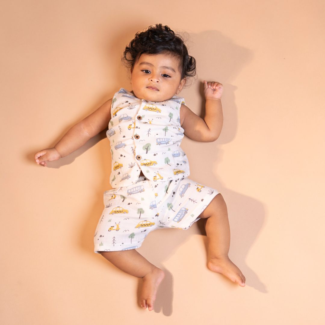 Rusty Petal - Muslin Jabla and Shorts for Babies and Toddlers
