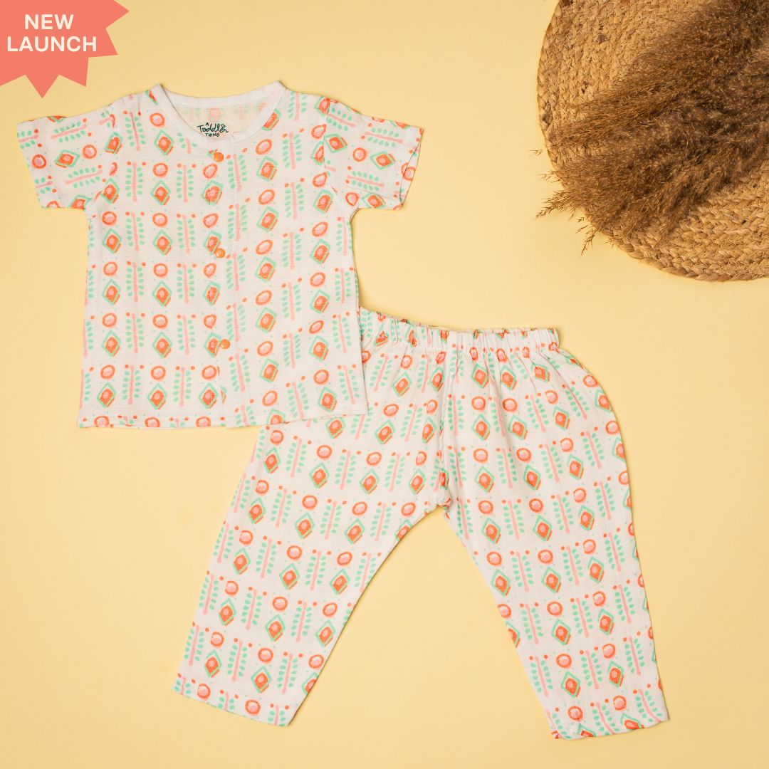 Spring Whispers - Muslin Sleep Suit for babies and kids (Unisex)