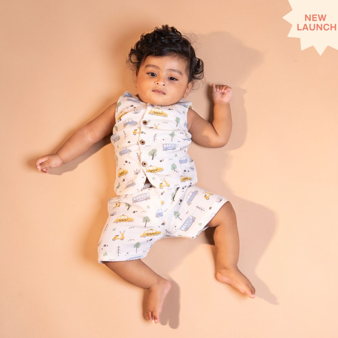 Rusty Petal - Muslin Jabla and Shorts for Babies and Toddlers