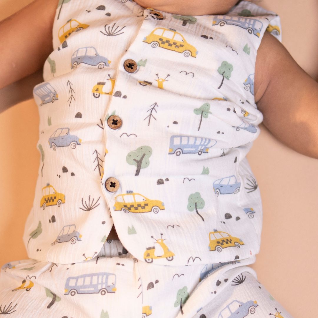 Rusty Petal - Muslin Jabla and Shorts for Babies and Toddlers