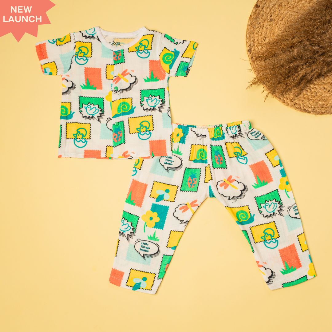Hello Jungle - Muslin Sleep Suit for babies and kids (Unisex)