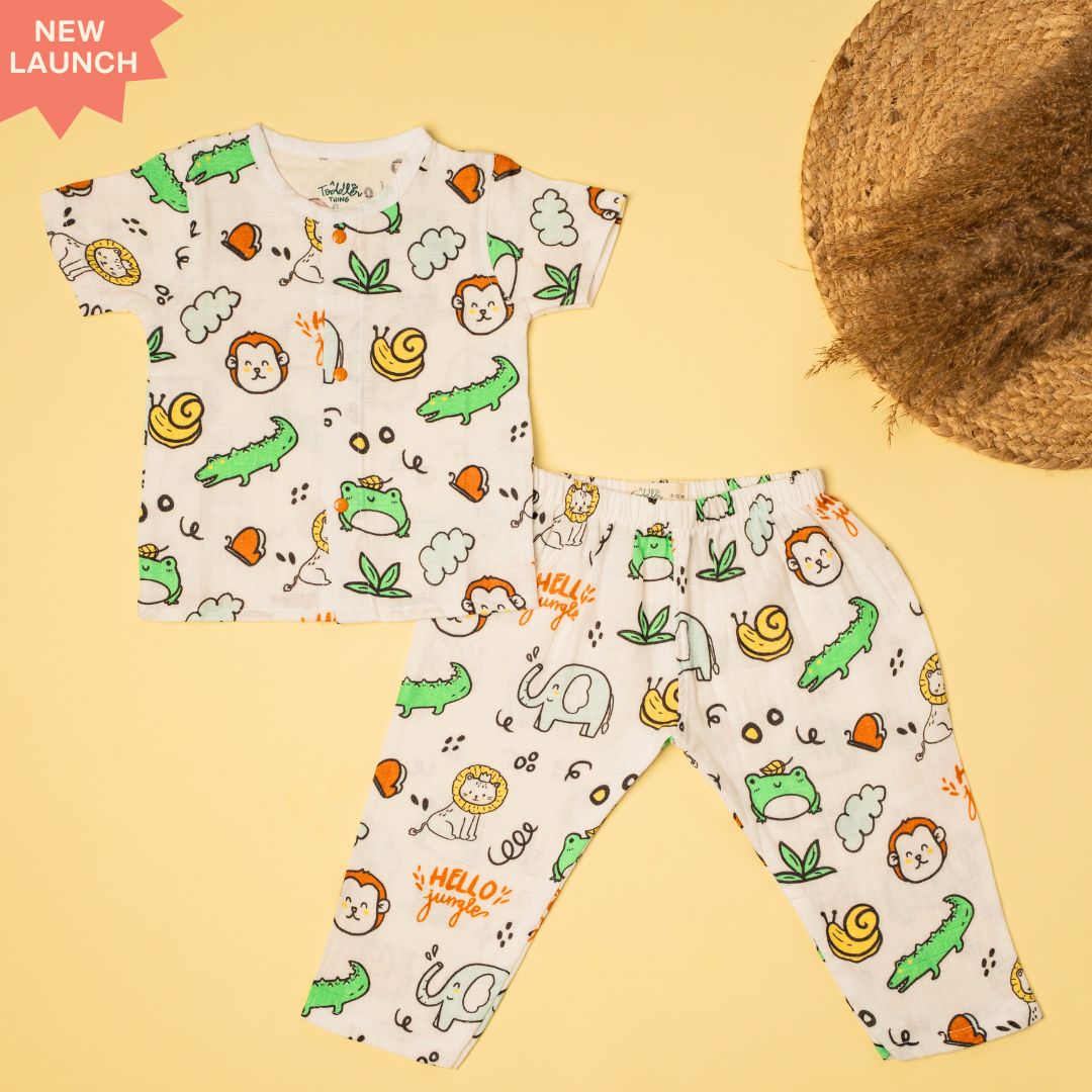 Seaside Stripes - Muslin Sleep Suit for babies and kids (Unisex)