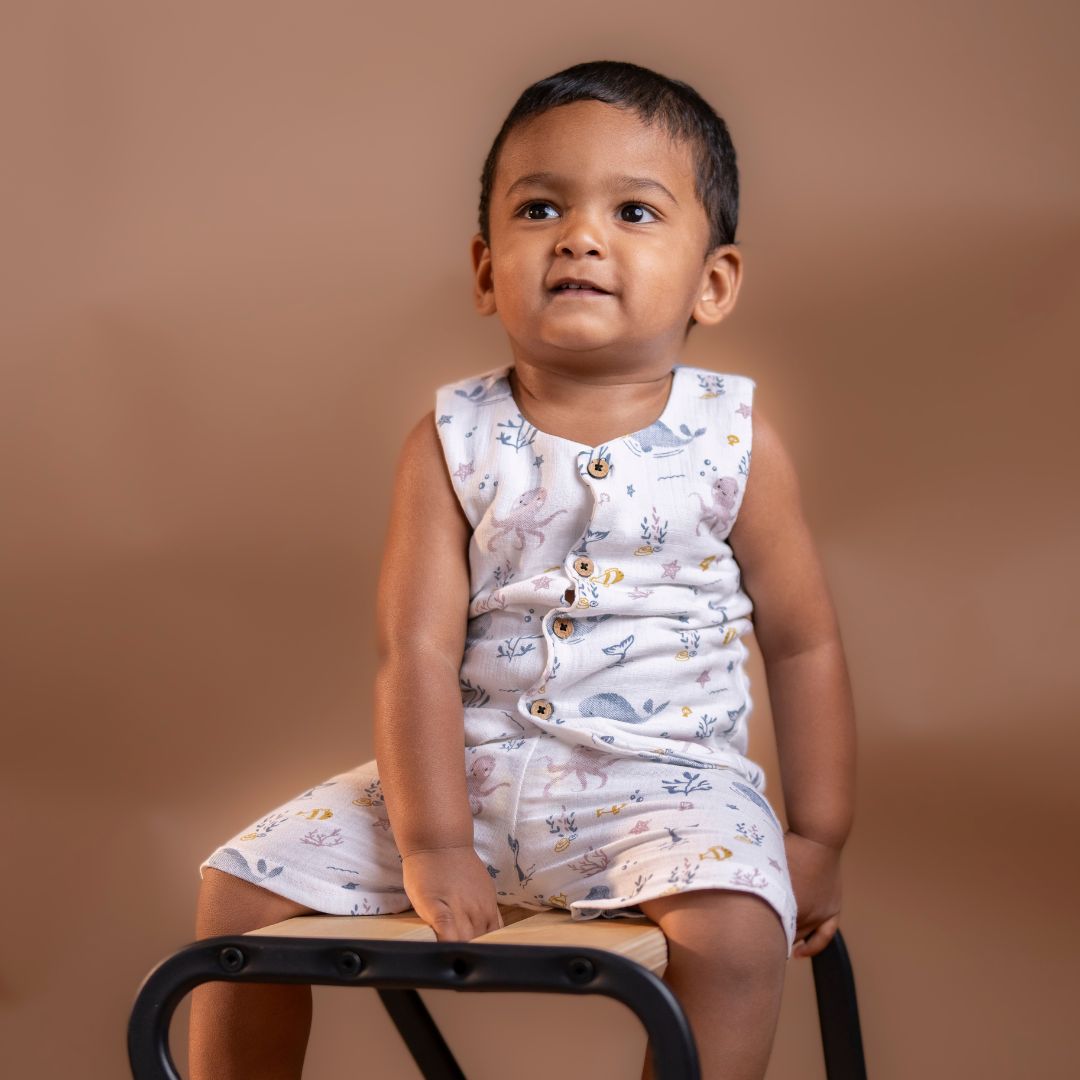 Rusty Petal - Muslin Jabla and Shorts for Babies and Toddlers