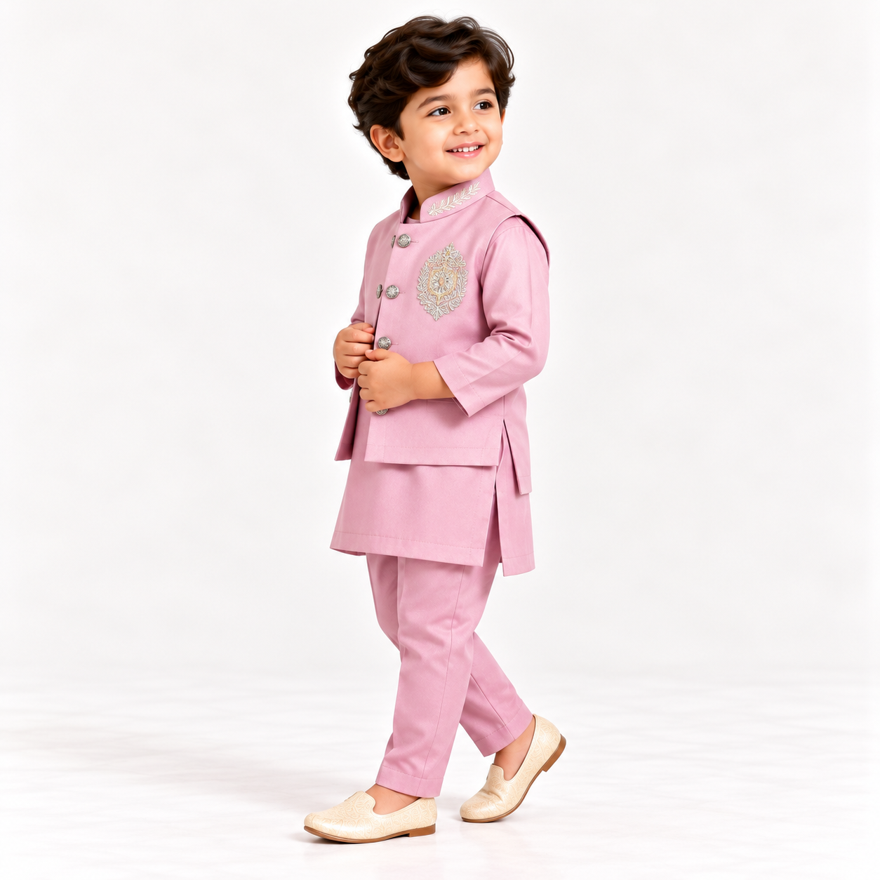 Prince Advik Jacket Kurta Set | 6M–4Y