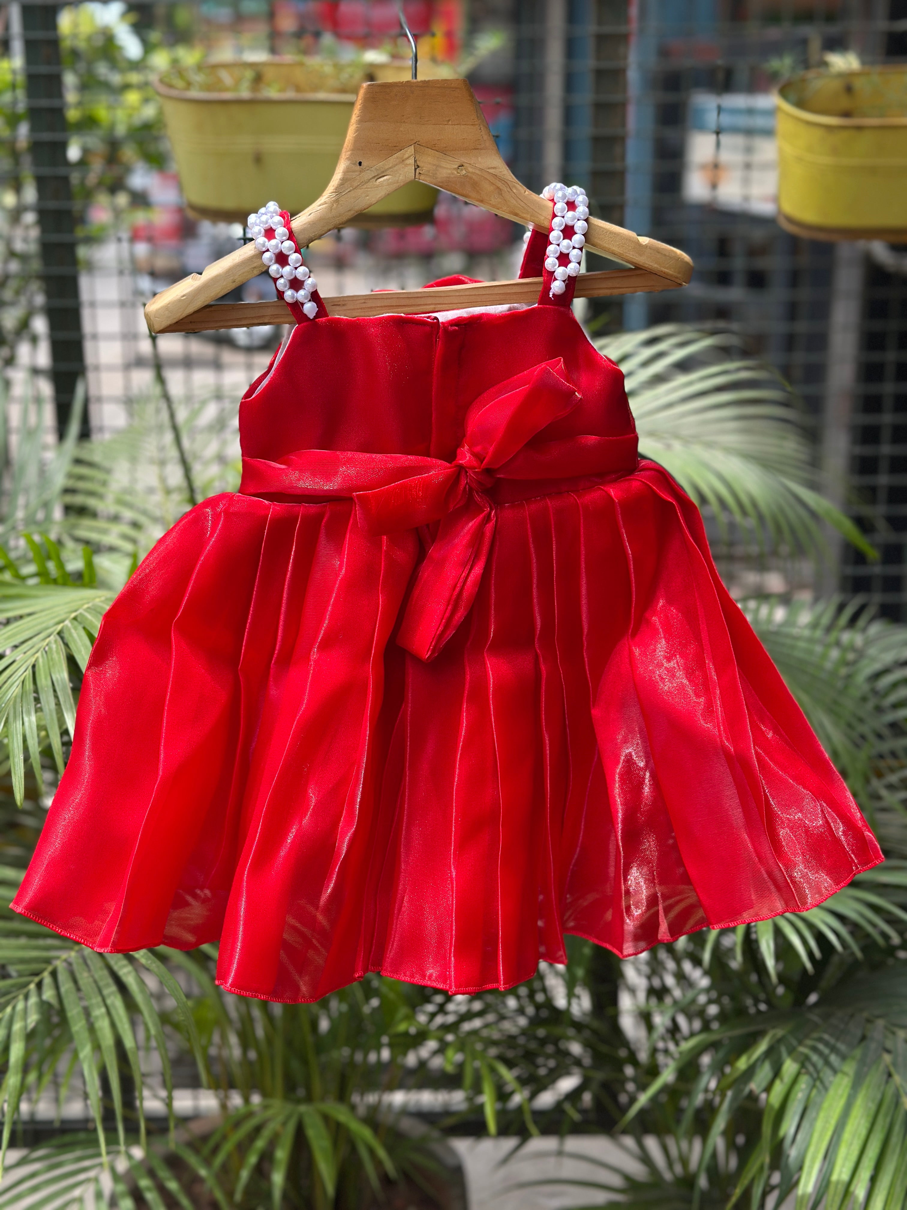 Red Floral Bead Dress