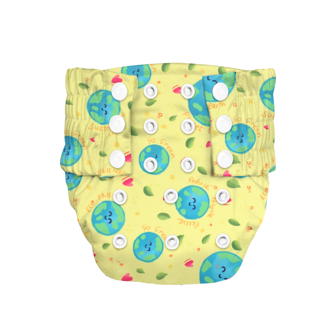 Ice Candy Newborn Cloth Diaper 2.0 with 1 cotton Insert (2 kg - 5 kg)