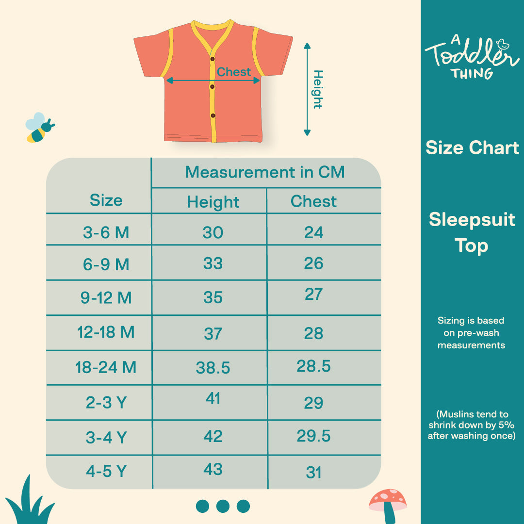 Traffic Town - Muslin Sleep Suit for babies and kids (Unisex)