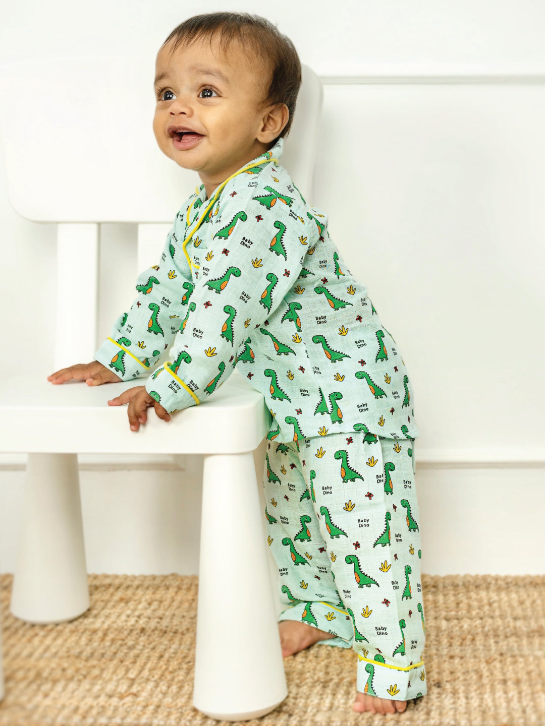 Rainbow Carrot and Friends (Pack of 3) - Muslin Full Sleeve Sleep Suit for babies and kids (Unisex)