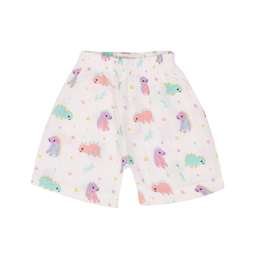 Bamboo Muslin Jabla and Shorts for Babies and Toddlers - Bulbasaurus